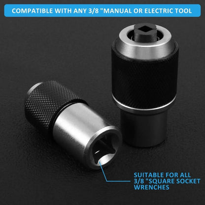 1/3Pcs 3/8 inch Drive Tap Extractor Socket Ratchet Wrench Tap Socket Adapter