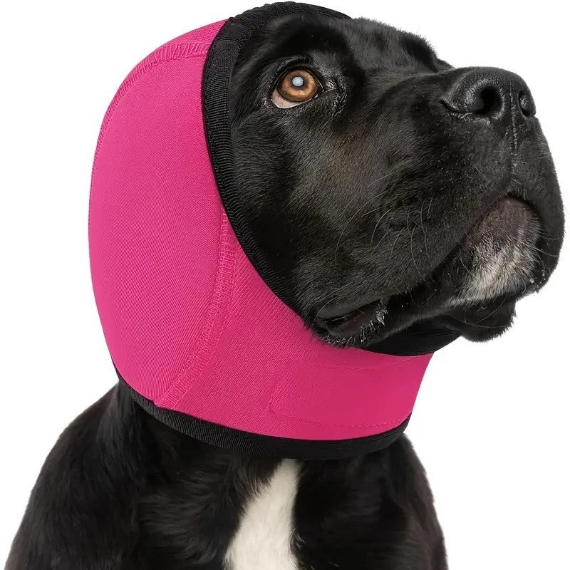 Waterproof Dog Ear Muffs Noise Reducing Calming Hood Adjustable Pet Cover