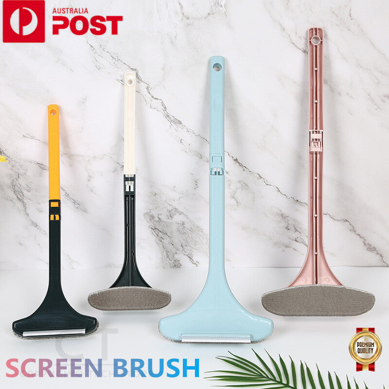 Multifunctional Glass Cleaner Screen Brush Double Sided Window Cleaning Tool AU