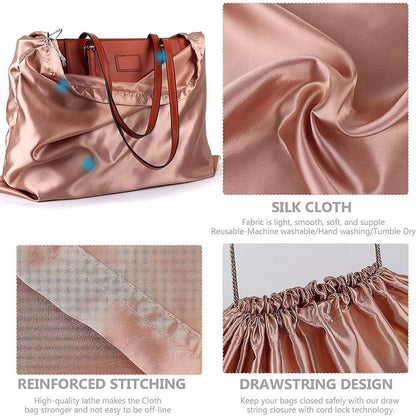 Dustproof Dust Cover Storage Bags Silk Cloth Drawstring Pouch  Handbags