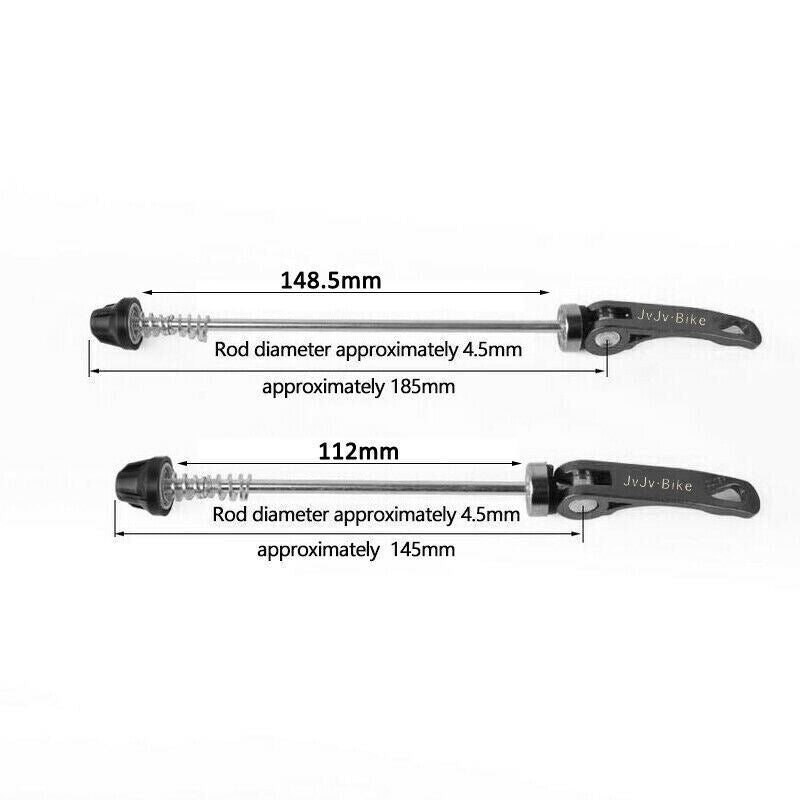 MTB Road Bicycle Bike Wheel Hub Skewer Front Rear Quick Release Axle