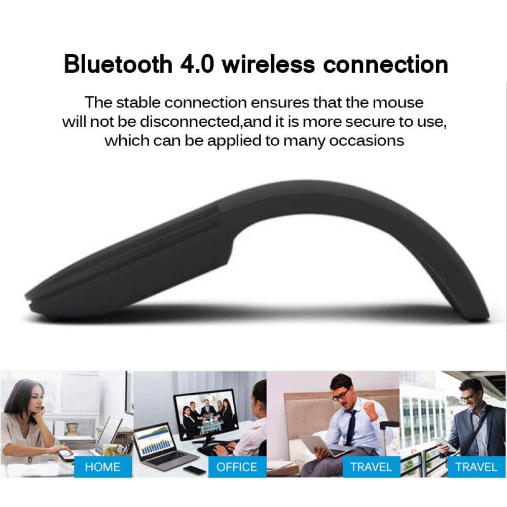 Bluetooth 4.0 Silent Folding Wireless Arc Touch Mouse Mice For PC Laptop Mac AU