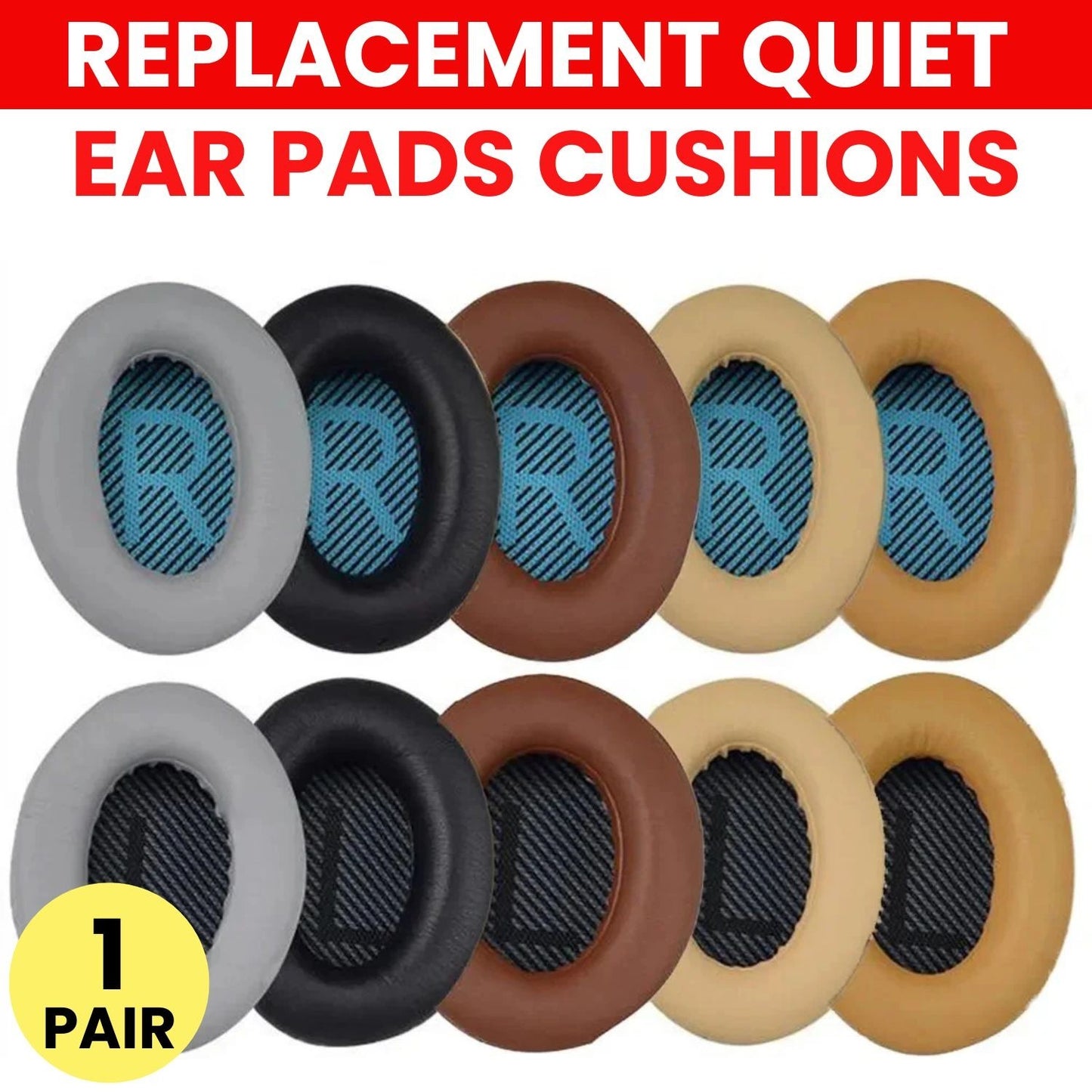 Replacement Ear Pads Cushions Compatible with Bose NC700 QC45 QC35 QC25 QC15 Foam Earpads