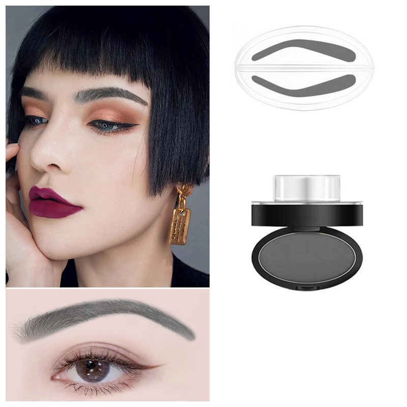 Cosmetic Definition Natural Shape Eyebrow Shadow Stamp Waterproof Brow Dye Kit