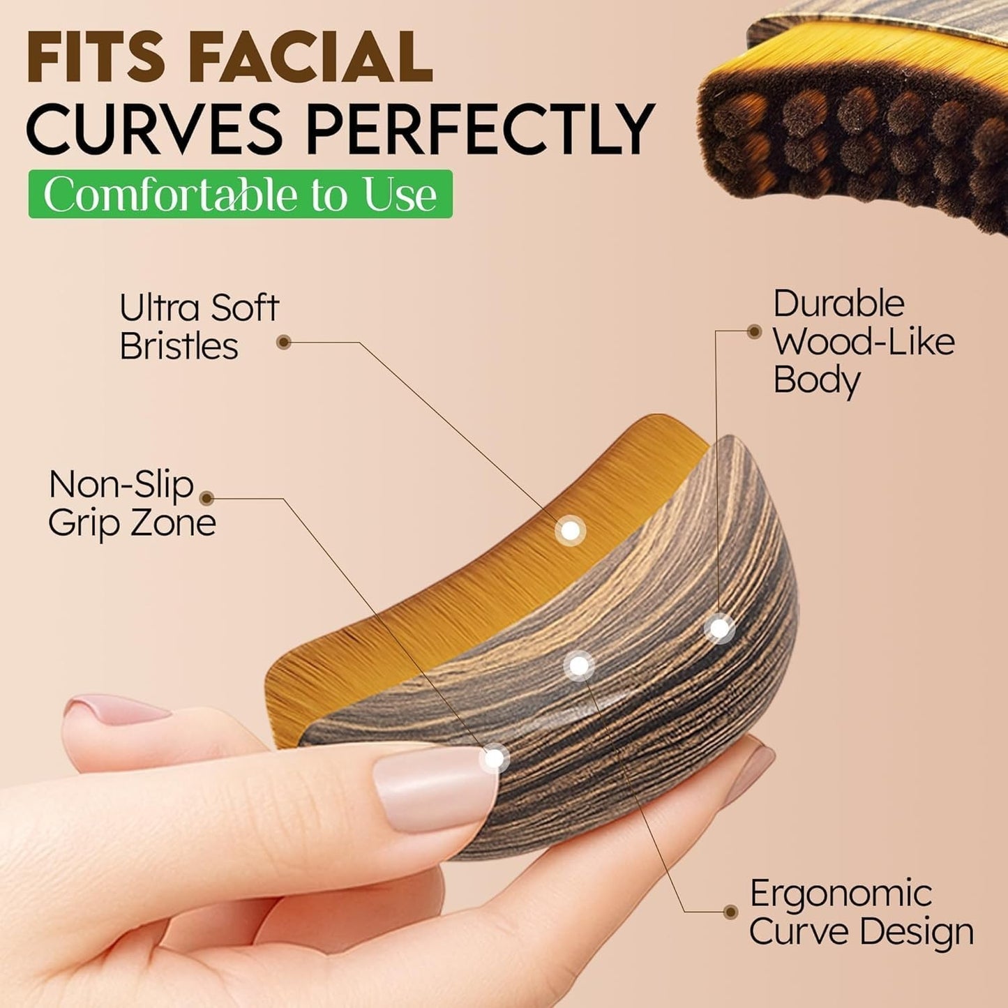 Lymphatic Contour Face Brush Dry Brushing Face Brush Lymphatic Drainage Massage