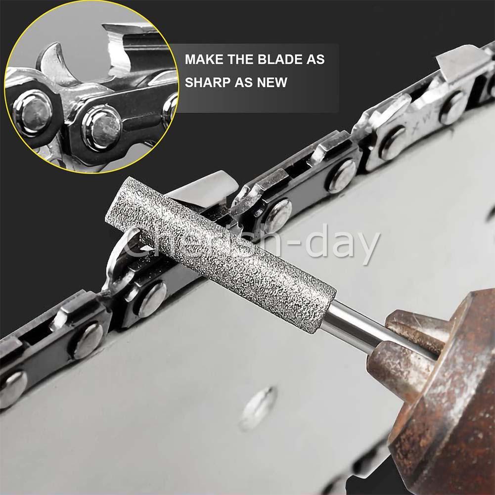 10X 5/32" 4mm Diamond Grinding Stone for Chainsaw Chain Sharpener Grinding Tool