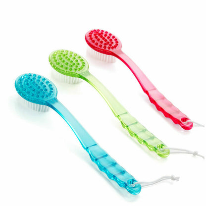 Body Brush For Back Scrubbing Long Handle Bath Shower Exfoliating Brush Massager