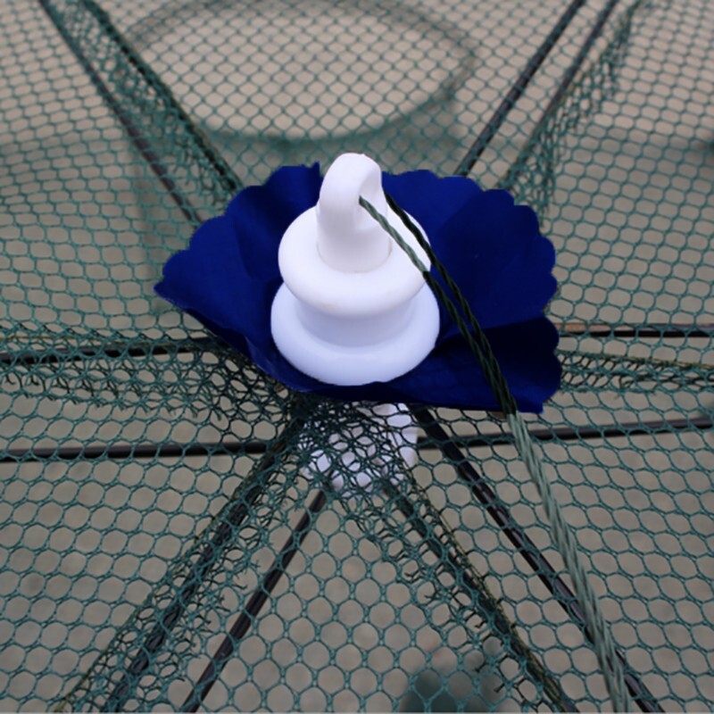 Large Foldable Fishing Nets Crab Shrimp Crawfish Cage Mesh Cast Minnow Trap Gear