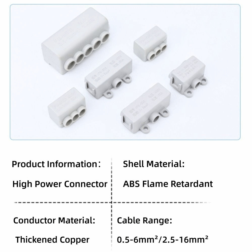 Conductor Brass Quick Terminal Block Large Current Wire Connector  Electrical