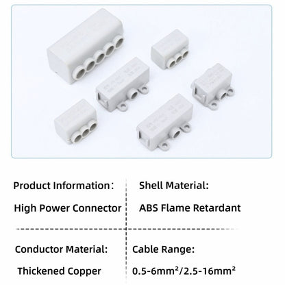 Conductor Brass Quick Terminal Block Large Current Wire Connector  Electrical