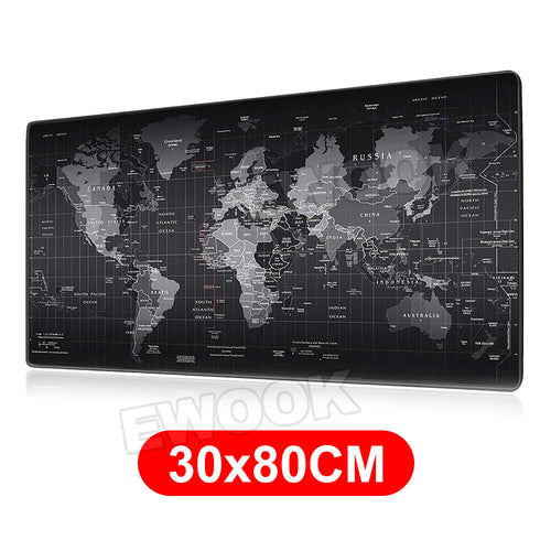Extra Large Size Gaming Mouse Pad Desk Mat Anti-slip Rubber Speed Mousepad Black