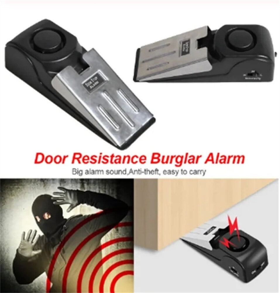 1-4PCS Door Stop Alarm Wireless Home Travel Security Portable Safety Wedge Alert