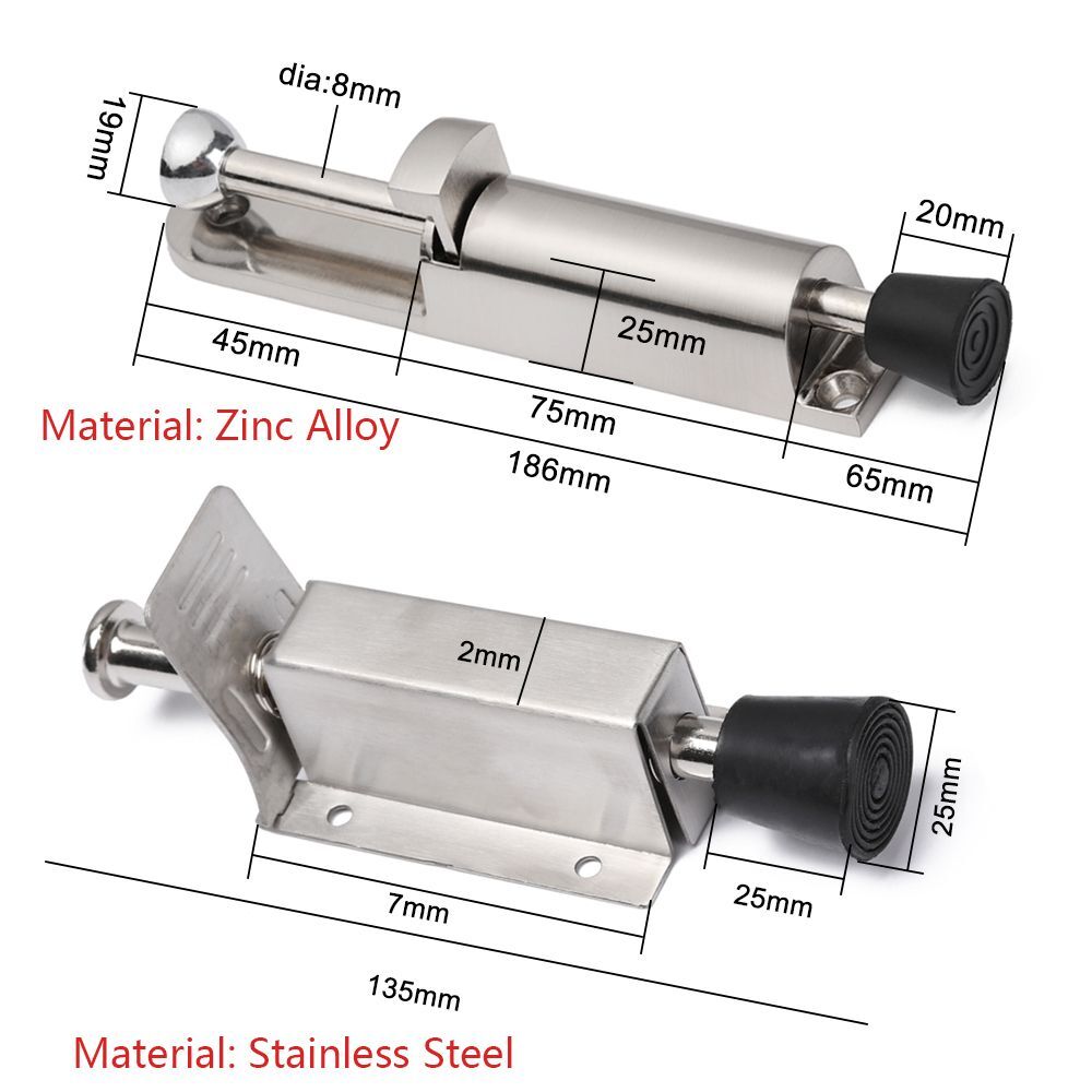 Foot-operated Step-On Kick Down Door Stopper Stop Holder Buffer Catch Door