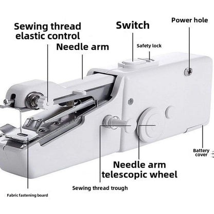 Mini Electric Hand Sewing Machine Portable Sewing Quick Sewing Tool Home DIY