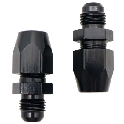 2X 6AN Male To 3/8" Tube Hardline Fuel Line Adapter Fitting Tubing compression