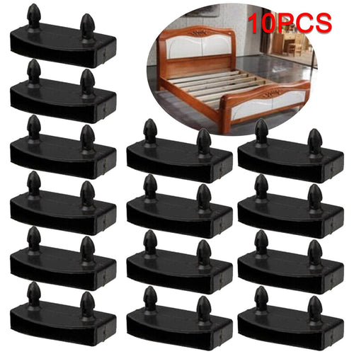 Black Plastic Replacement Bed Slat End Caps Holder for Wooden Slats Bed Base NEW