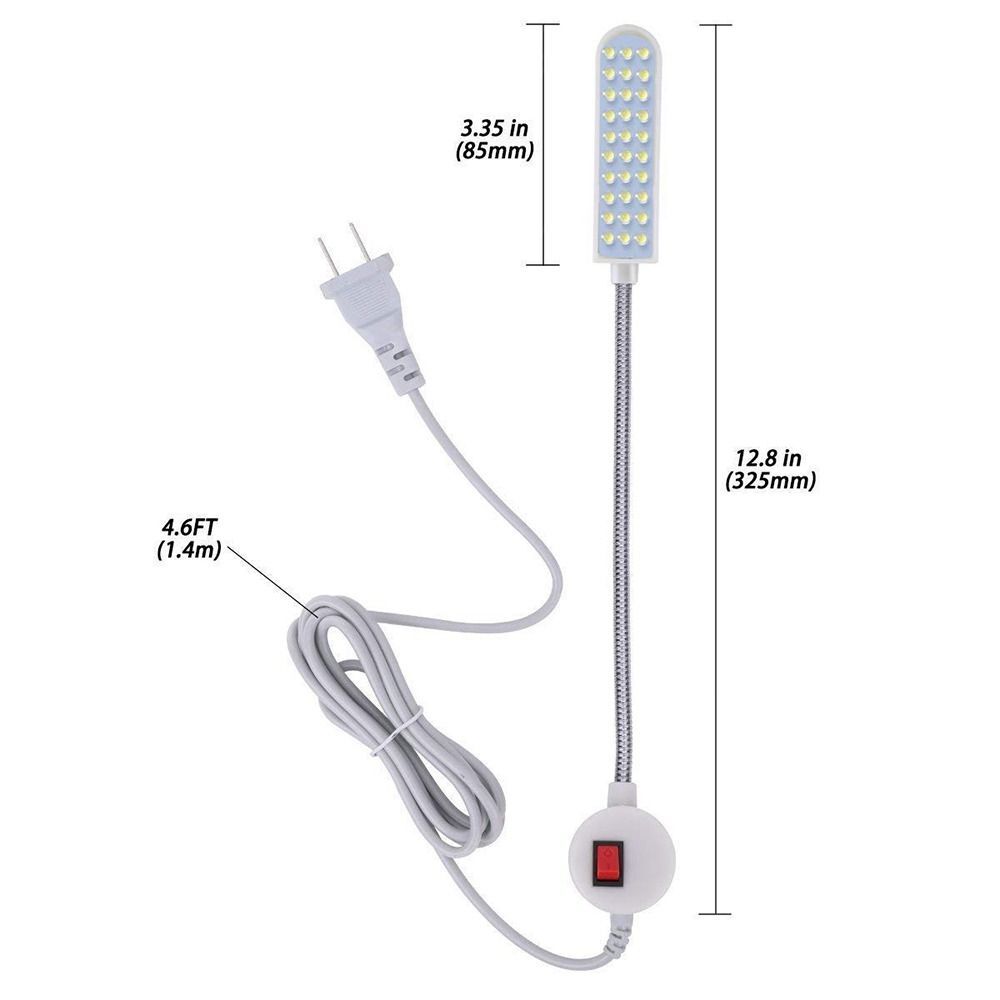 with Magnetic Mounting Base Sewing Machine Lighting Lamp Work Light Industrial