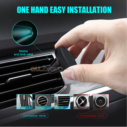 Universal Car Mount Air Vent Magnetic Phone Holder Compatible with All iPhone Android Phones