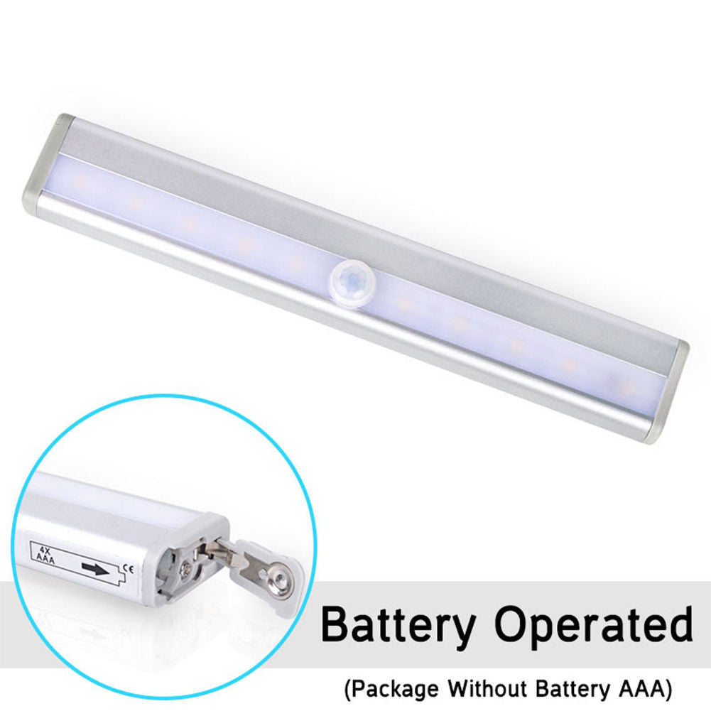 Battery Operated LED Drawer Under Cabinet Light with PIR Sensor Kitchen Cupboard