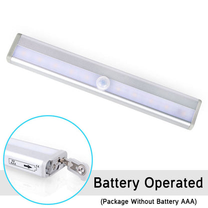 Battery Operated LED Drawer Under Cabinet Light with PIR Sensor Kitchen Cupboard