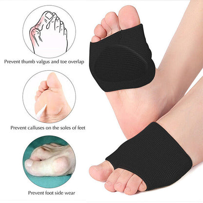 2x Gel Metatarsal Pads Sleeve Ball Of Foot Cushions Metatarsalgia Sore Forefoot
