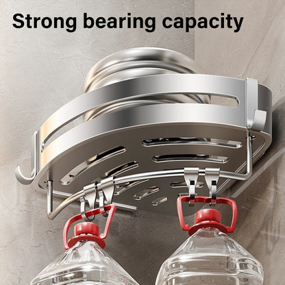Wall Mounted Triangle Corner Shelf Bathroom Storage Rack for Shower Toiletries