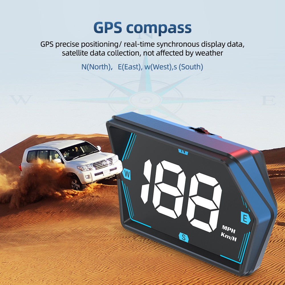 Car HUD Head Up GPS Speedometer Digital Universal Speedo Speed MPH KMH Display