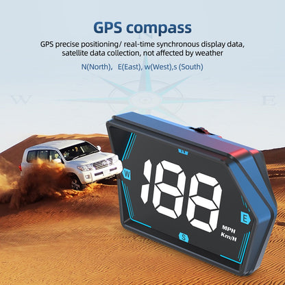 Car HUD Head Up GPS Speedometer Digital Universal Speedo Speed MPH KMH Display