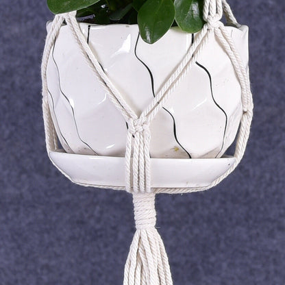 Hanging Home Decor Macrame Plant Hanger Rope Braided Basket Holder Flower Pot AU