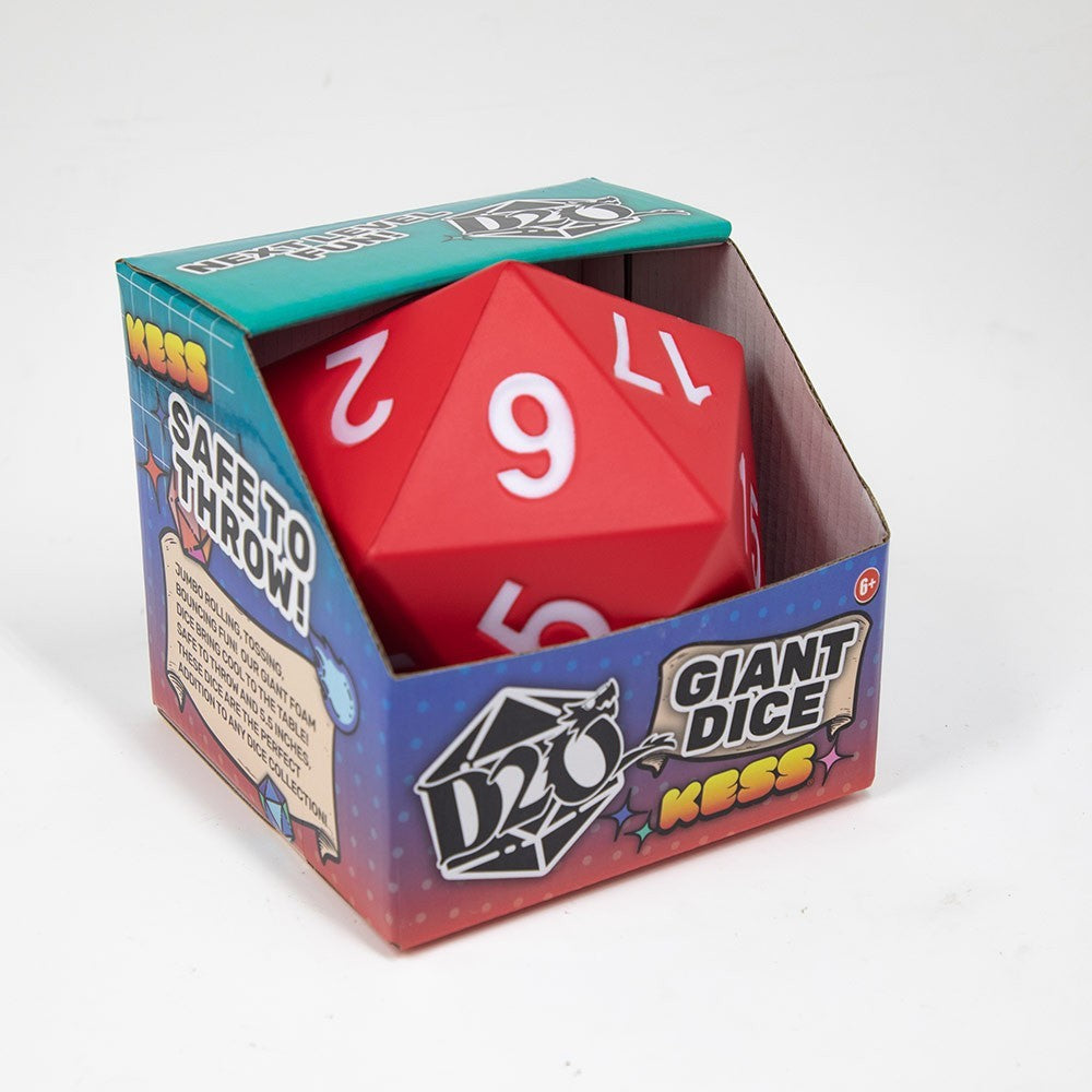 Jumbo D20 Foam Dice - Red