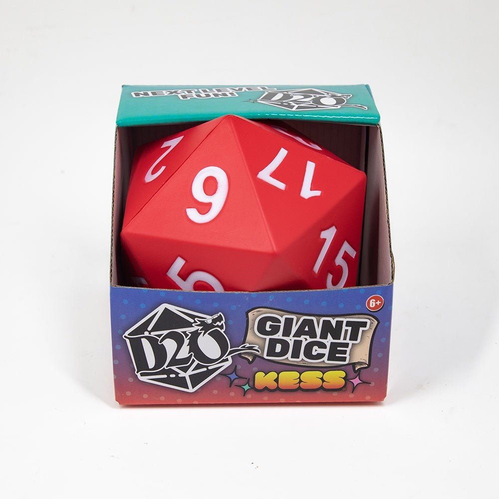 Jumbo D20 Foam Dice - Red