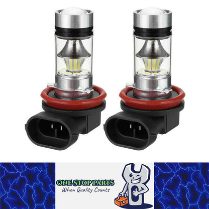 2 X H8 H9 H11 LED GLOBES COOL WHITE 6000k LED FOG LIGHT GLOBES 2PCS