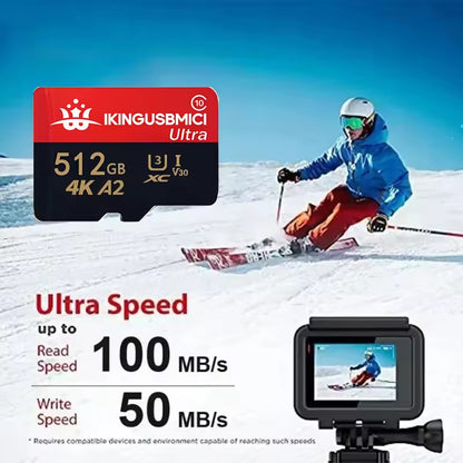 Micro SD Card 1TB 256GB 128GB High-Speed TF Memory Card for Phone Camera AU