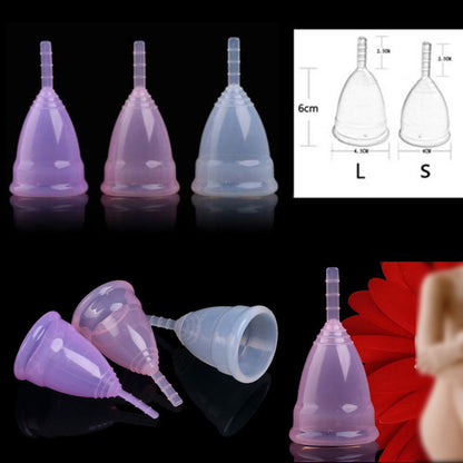 Menstrual Cup Medical Grade Soft Silicone Moon Lady Period Hygiene Reusabl Cups