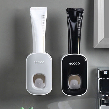 Wall Mount Auto Free Toothpaste Dispenser Automatic Toothpaste Holder Squeezer