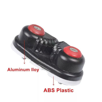 Aluminum Cam Cleat 2PCS Ball Bearing Fast Entry Boat Marine Sailing Rope Guide