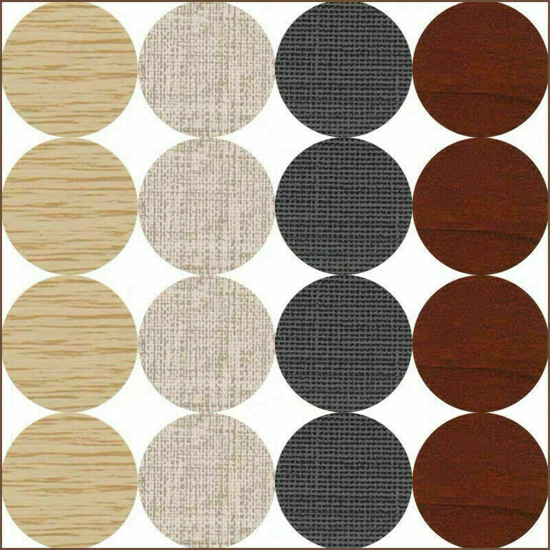 54 X Self Adhesive Decorative Screw Cover Caps Holes Cams Furniture Kitchen 20mm