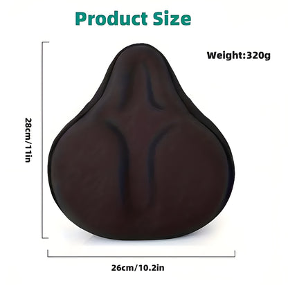 Soft Silicone Bicycle Seat Cover Thickened Comfortable Cushion Compatible with Mountain Bike