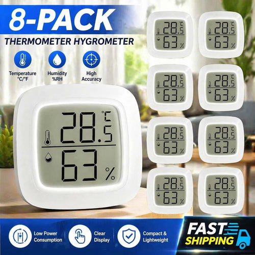 4x Mini Digital Thermometer Hygrometer LCD Temperature Humidity Meter Indoor