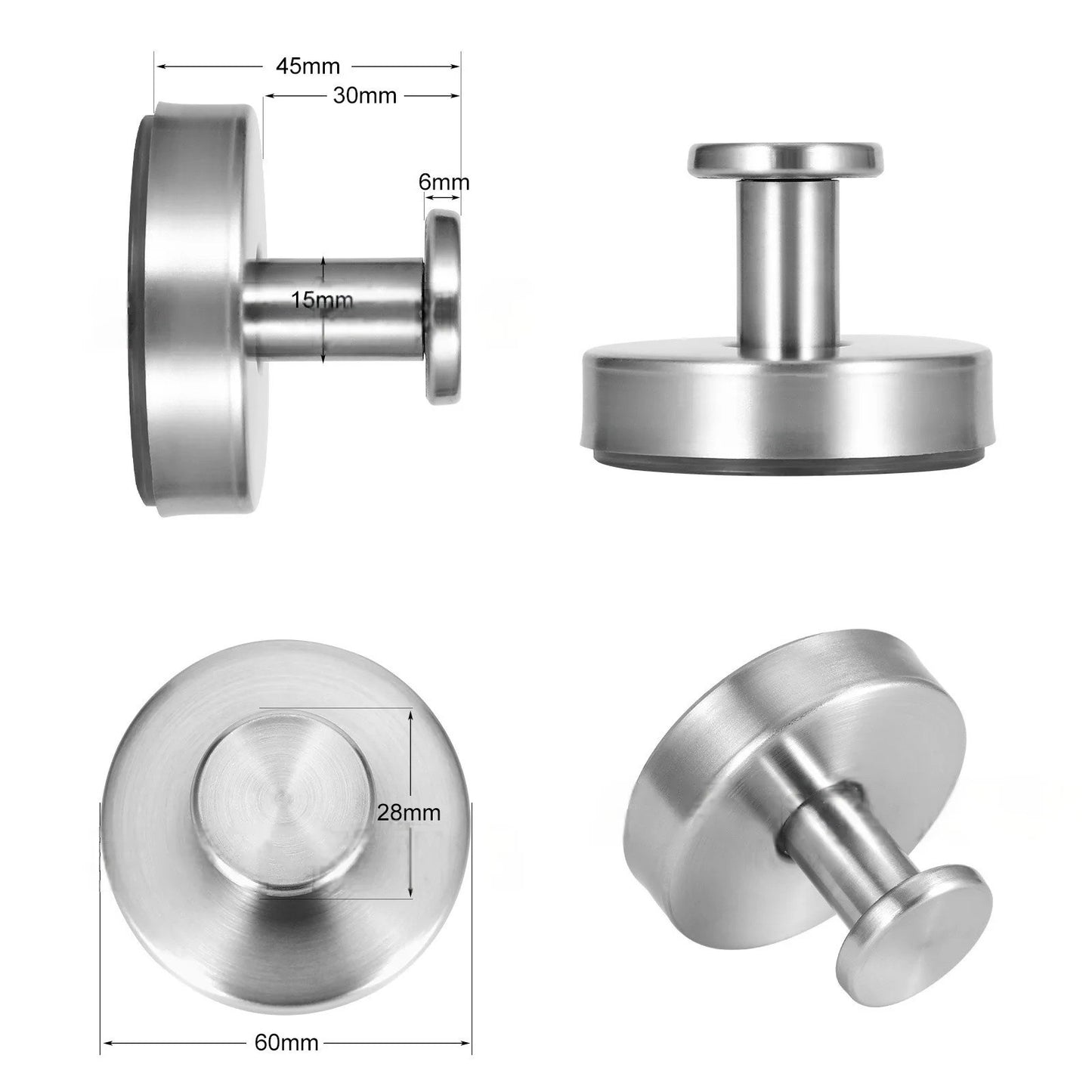 2-4PCS Strong Vacuum Suction Cup Hook Shower Towel Holder Hooks Bathroom Kitchen