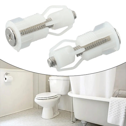 2PCS Toilet Seat Fixing Screws Nut Cover WC Blind Hole Mounting Repair Kit – Compatible with Seat