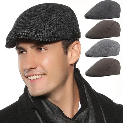Mens Newsboy Gatsby Cabbie Golf Hat Driving Beret Flat Retro Fashion Cap – Compatible with Golf