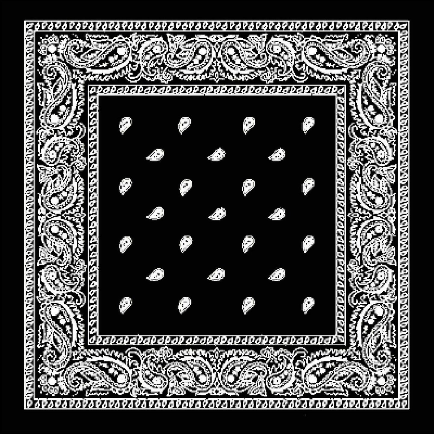 Paisley Bandanas Cowboy Bandana Head Scarf Double Sided Headwear wrap scarf tie