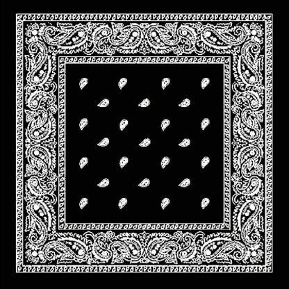 Paisley Bandanas Cowboy Bandana Head Scarf Double Sided Headwear wrap scarf tie