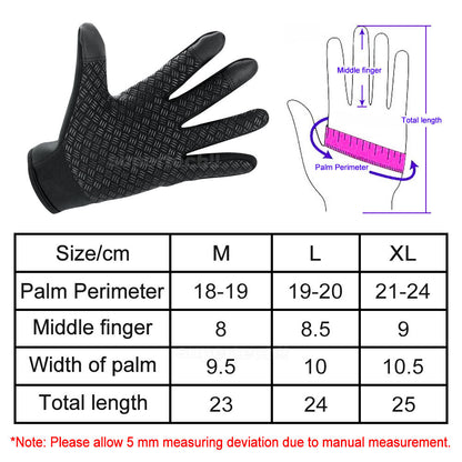 2026 Winter Gloves Waterproof Touch Screen Gloves Cycling Gloves Windproof Warm