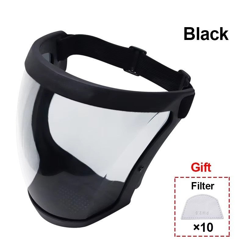 Head Cover Anti-fog Full Face Shield Super Protective Transparent Safety Mask