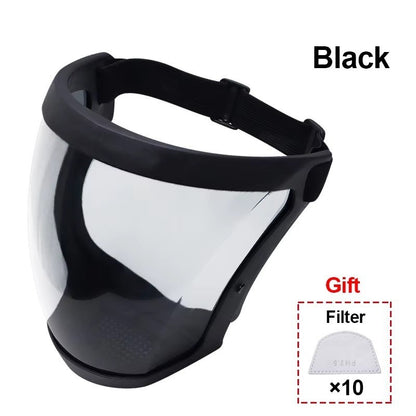 Head Cover Anti-fog Full Face Shield Super Protective Transparent Safety Mask