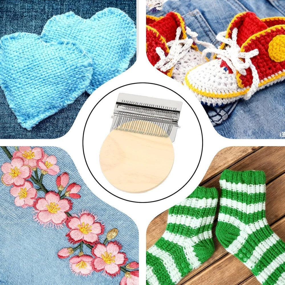 Knit Patch Kit Darning Loom, Knitpatch Patchmaker 2.0 Kit, Loom Knitting Machine