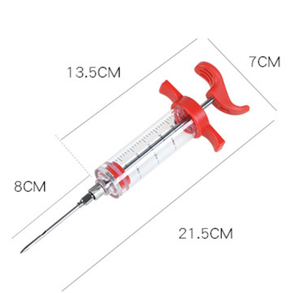 BBQ Injector Master Marinade Meat Cook Injector Syringe Needle Professional
