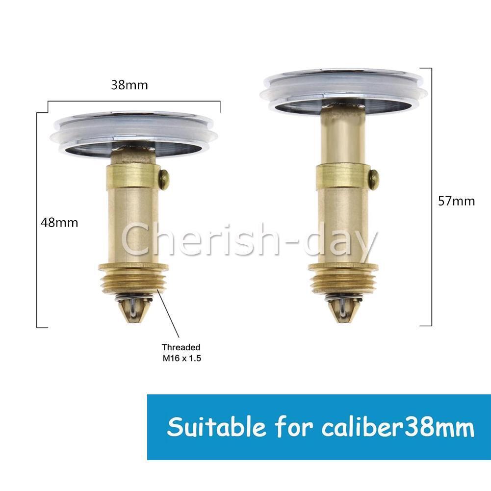Bathroom Sink Drain Plug Stopper 38mm Basin Pop up Click Clack Plug Brass